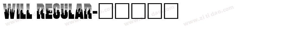 Will Regular字体转换